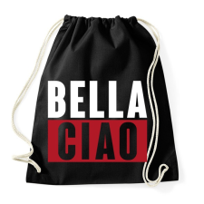 PRINTFASHION BELLA CIAO - fehér-piros - Sportzsák, Tornazsák - Fekete tornazsák