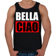 PRINTFASHION Bella ciao - Férfi atléta - Fekete