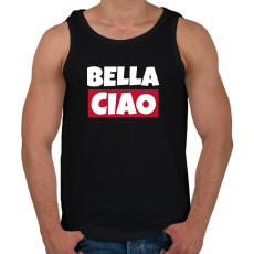 PRINTFASHION BELLA CIAO - Férfi atléta - Fekete