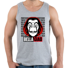 PRINTFASHION BELLA CIAO - Férfi atléta - Sport szürke atléta, trikó