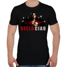 PRINTFASHION bella ciao - Férfi póló - Fekete férfi póló