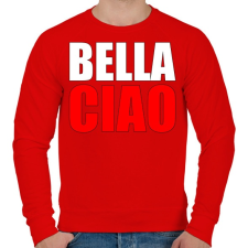 PRINTFASHION Bella ciao - Férfi pulóver - Piros férfi pulóver, kardigán