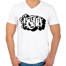 PRINTFASHION bella ciao - Férfi V-nyakú póló - Fehér