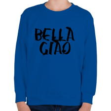 PRINTFASHION Bella ciao graffiti fekete - Gyerek pulóver - Királykék gyerek pulóver, kardigán