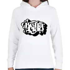 PRINTFASHION bella ciao - Női kapucnis pulóver - Fehér női pulóver, kardigán