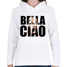 PRINTFASHION Bella Ciao - Női kapucnis pulóver - Fehér