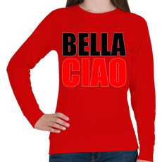 PRINTFASHION Bella ciao - Női pulóver - Piros