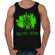 PRINTFASHION beloved kitten - Férfi atléta - Fekete atléta, trikó