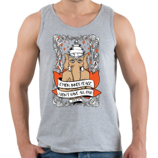 PRINTFASHION Belső béke - Férfi atléta - Sport szürke