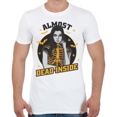 PRINTFASHION Belül majdnem halott - Férfi póló - Fehér