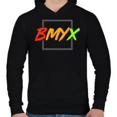 PRINTFASHION BeMyEx - Férfi kapucnis pulóver - Fekete