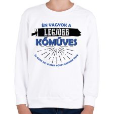 PRINTFASHION Béna pólót kaptam - Kőműves - Gyerek pulóver - Fehér gyerek pulóver, kardigán