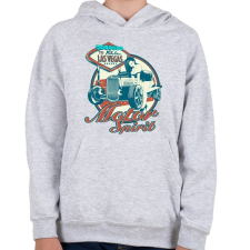 PRINTFASHION Benzin - Gyerek kapucnis pulóver - Sport szürke gyerek pulóver, kardigán