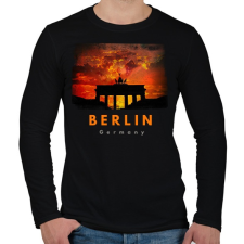 PRINTFASHION berlin - Férfi hosszú ujjú póló - Fekete férfi póló