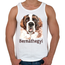 PRINTFASHION Bernáthegyi - Férfi atléta - Fehér atléta, trikó