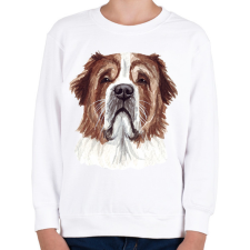 PRINTFASHION Bernáthegyi vízfestékes - Gyerek pulóver - Fehér gyerek pulóver, kardigán