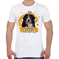 PRINTFASHION Berni pásztor firka - Férfi póló - Fehér