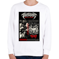 PRINTFASHION Berserk - Guts - Gyerek pulóver - Fehér