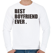 PRINTFASHION Best boyfriend - Férfi pulóver - Fehér férfi pulóver, kardigán