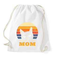PRINTFASHION Best Cat Mom Ever - Sportzsák, Tornazsák - Fehér tornazsák