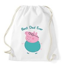 PRINTFASHION Best Dad Ever - Sportzsák, Tornazsák - Fehér tornazsák
