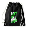 PRINTFASHION Best Dad Ever - Sportzsák, Tornazsák - Fekete