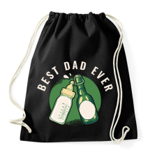 PRINTFASHION Best Dad Ever - Sportzsák, Tornazsák - Fekete tornazsák
