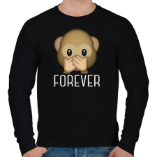 PRINTFASHION Best Friends - Monkey 3 - Férfi pulóver - Fekete férfi pulóver, kardigán