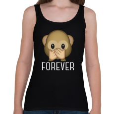 PRINTFASHION Best Friends - Monkey 3 - Női atléta - Fekete