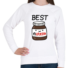 PRINTFASHION Best Friends - Nutellás kenyér 1 - Női pulóver - Fehér női pulóver, kardigán
