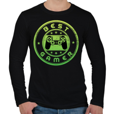 PRINTFASHION Best gamer - Férfi hosszú ujjú póló - Fekete férfi póló