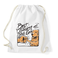 PRINTFASHION Best Golden Dad Ever - Sportzsák, Tornazsák - Fehér tornazsák