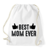 PRINTFASHION BEST MOM EVER-01 - Sportzsák, Tornazsák - Fehér
