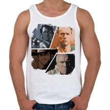 PRINTFASHION Best of Clint Eastwood - Férfi atléta - Fehér atléta, trikó