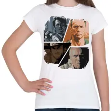 PRINTFASHION Best of Clint Eastwood - Női póló - Fehér