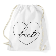 PRINTFASHION best - Sportzsák, Tornazsák - Fehér tornazsák