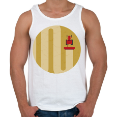 PRINTFASHION Betakarítás - Férfi atléta - Fehér