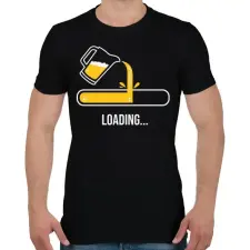 PRINTFASHION Betöltés... - Férfi póló - Fekete férfi póló
