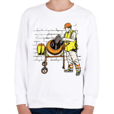 PRINTFASHION Betonkeverős - Gyerek pulóver - Fehér