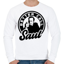 PRINTFASHION Better Call Saul  - Férfi pulóver - Fehér férfi pulóver, kardigán