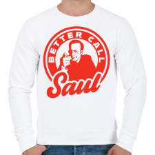 PRINTFASHION Better Call Saul - Férfi pulóver - Fehér férfi pulóver, kardigán