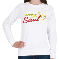 PRINTFASHION Better Call Saul Logo - Női pulóver - Fehér