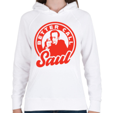 PRINTFASHION Better Call Saul  - Női kapucnis pulóver - Fehér női pulóver, kardigán