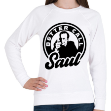 PRINTFASHION Better Call Saul  - Női pulóver - Fehér női pulóver, kardigán