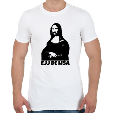 PRINTFASHION BETYÁROS LISA - Férfi póló - Fehér