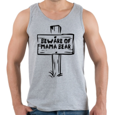 PRINTFASHION Beware of mama bear - Férfi atléta - Sport szürke atléta, trikó