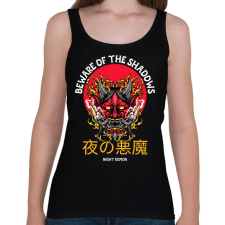 PRINTFASHION BEWARE OF THE SHADOW - Női atléta - Fekete női trikó