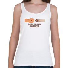 PRINTFASHION BFF - Best Friend Forever - Női atléta - Fehér női trikó