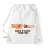 PRINTFASHION BFF - Best Friend Forever - Sportzsák, Tornazsák - Fehér
