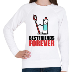 PRINTFASHION BFF - Női pulóver - Fehér